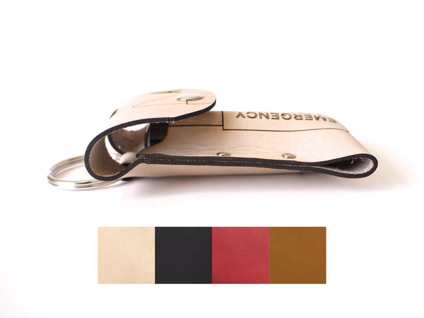 chapstick holder in leather