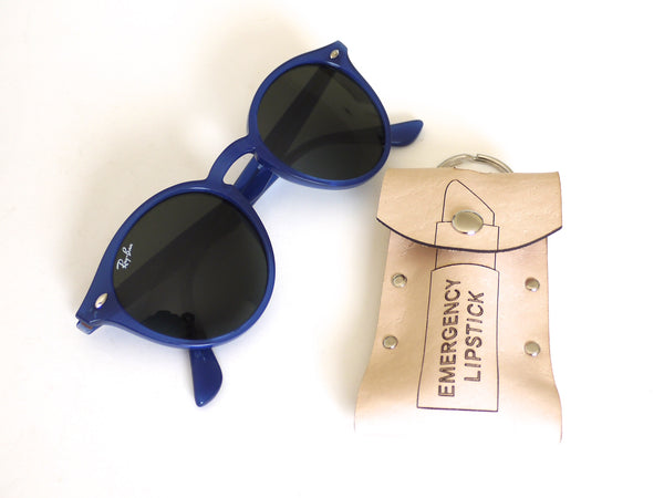 lipstick case in leather