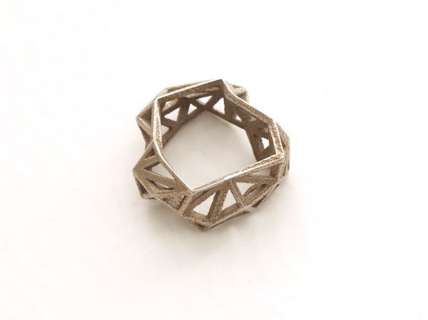 stainless steel ring 3d printed