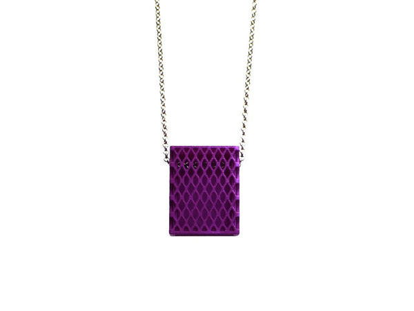 3d printed purple necklace