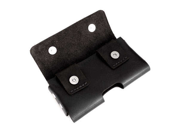 Black iPhone XR Holster with 2 snaps