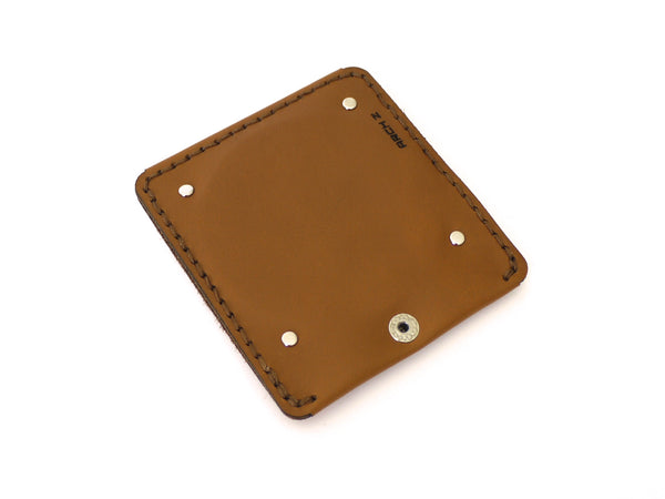 Tan Leather Compact Mirror